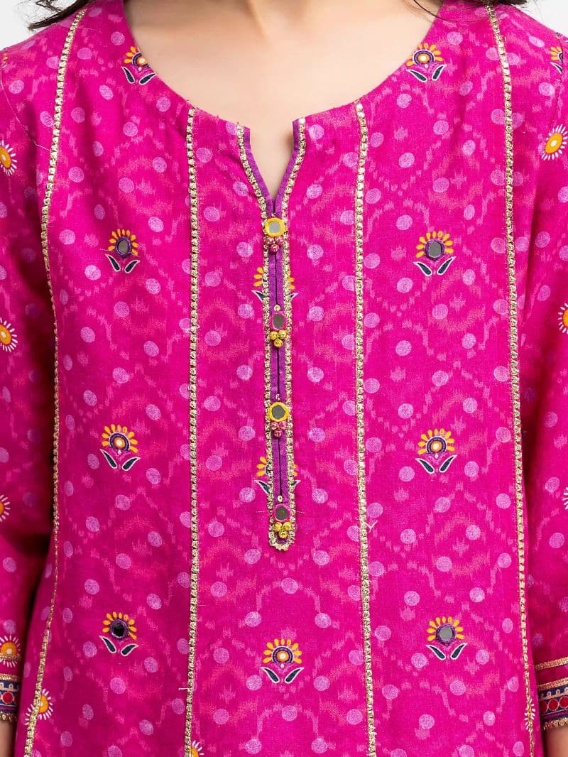 Embroidered Raw Silk Co-Ord Set