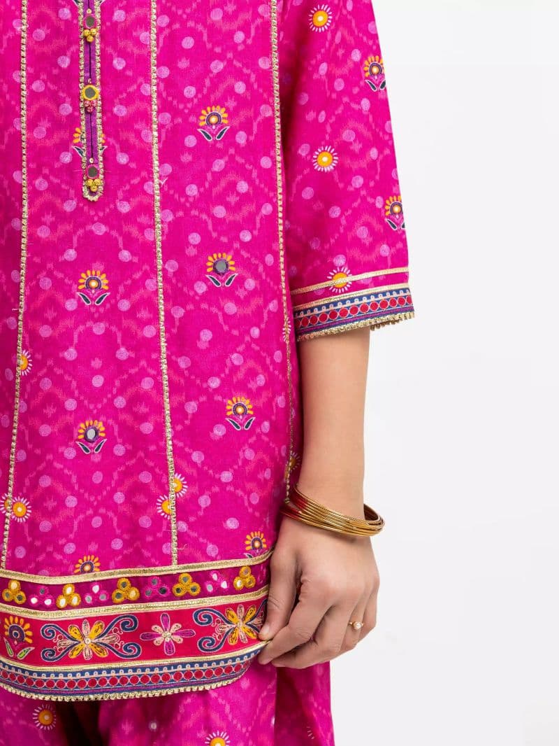 Embroidered Raw Silk Co-Ord Set