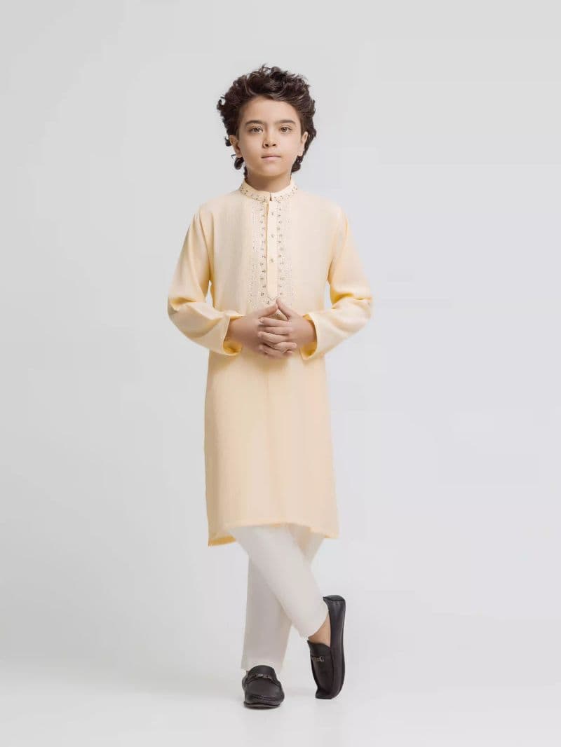 Embroidered Cotton Kurta