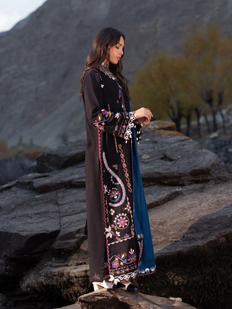 Embroidered Khaddar Suit