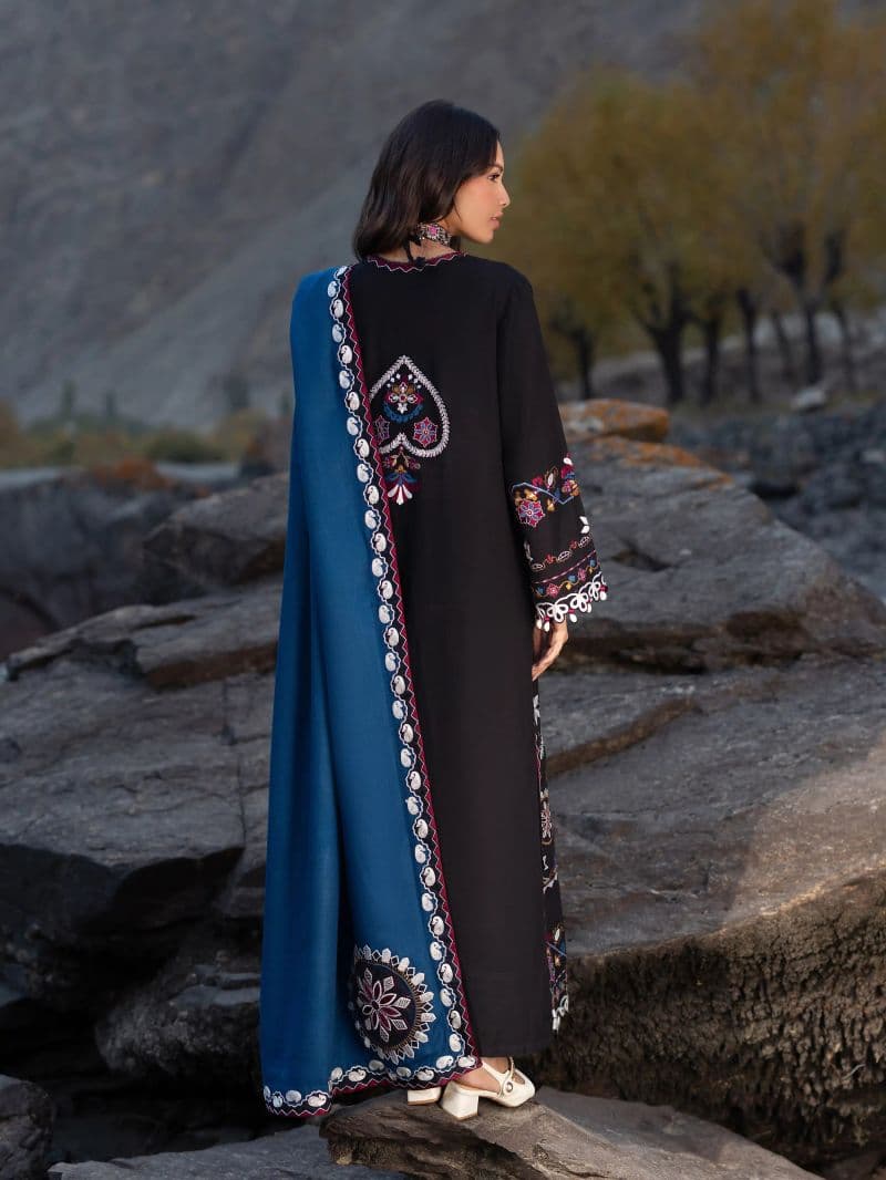 Embroidered Khaddar Suit