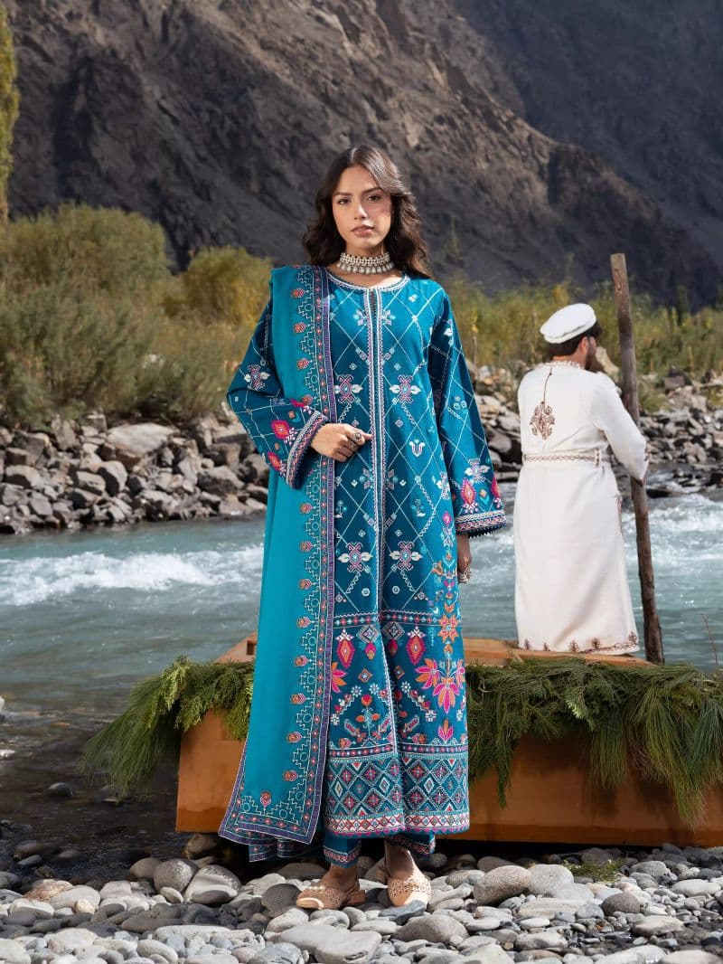 Embroidered Khaddar Suit thumbnail