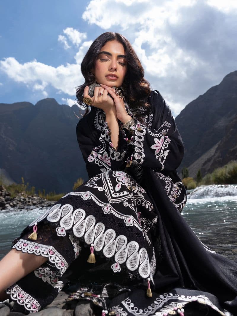 Embroidered Khaddar Suit
