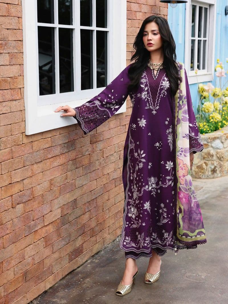 Embroidered Cambric Suit