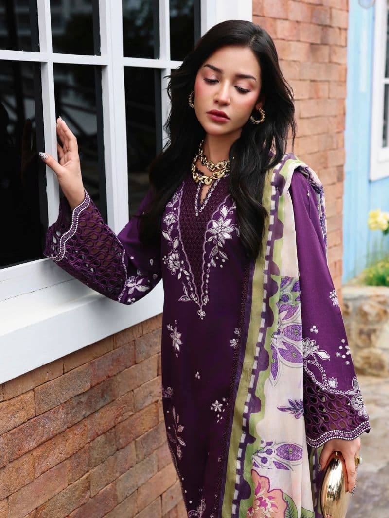 Embroidered Cambric Suit