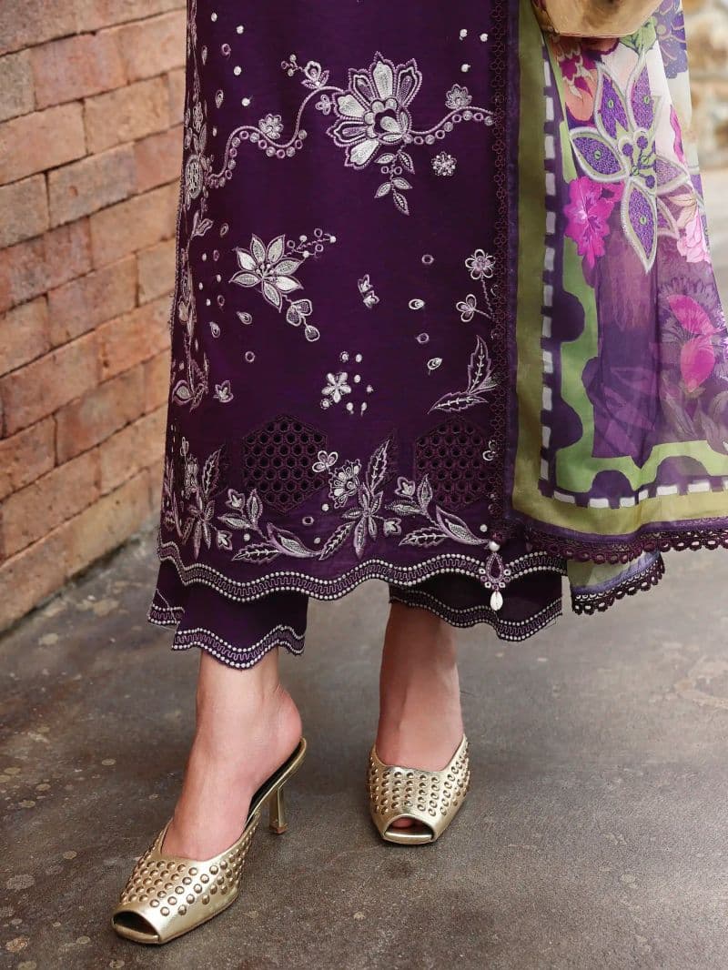 Embroidered Cambric Suit