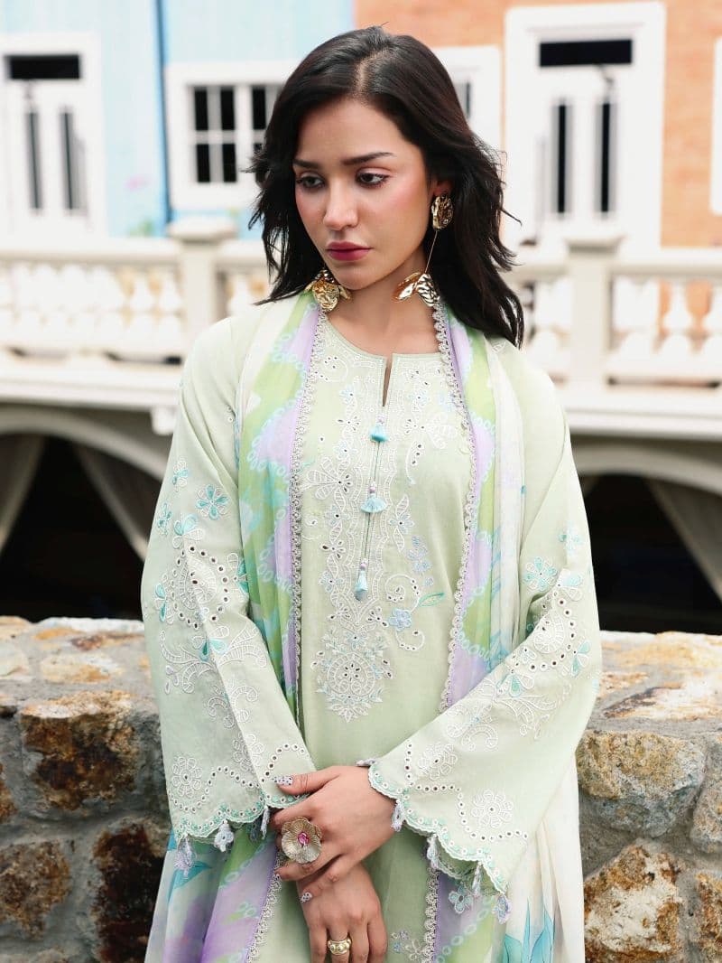 Embroidered Cambric Suit