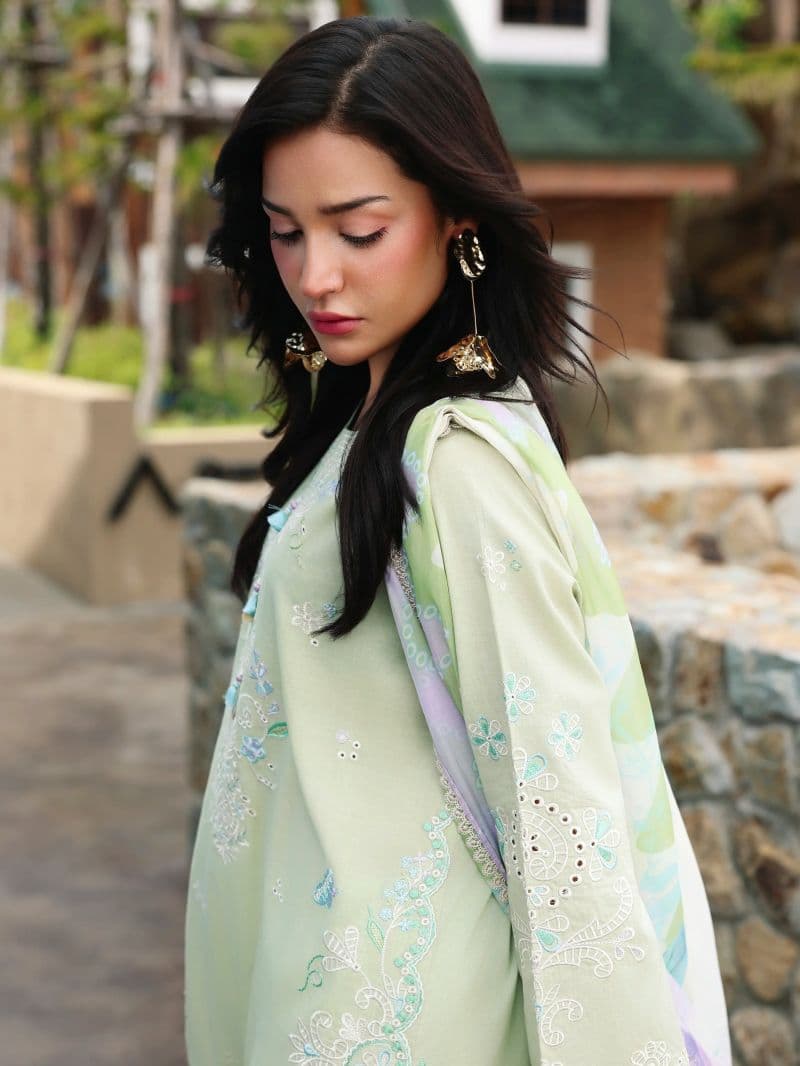 Embroidered Cambric Suit