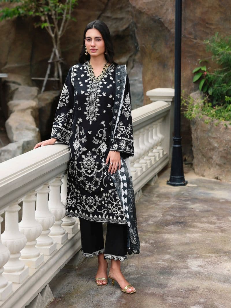 Embroidered Cambric Suit