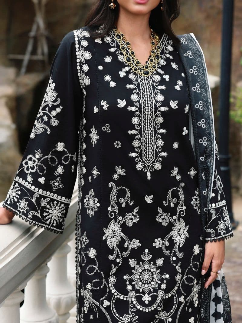 Embroidered Cambric Suit