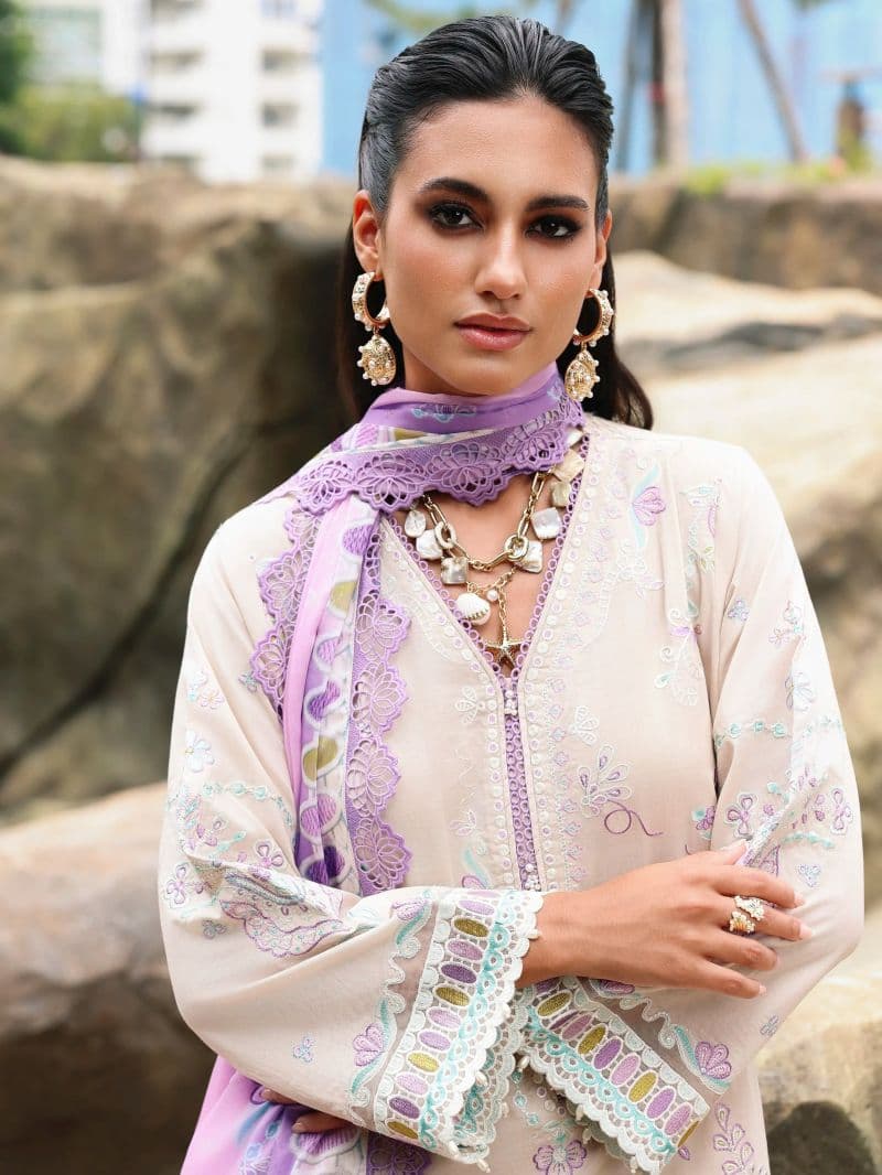 Embroidered Cambric Suit