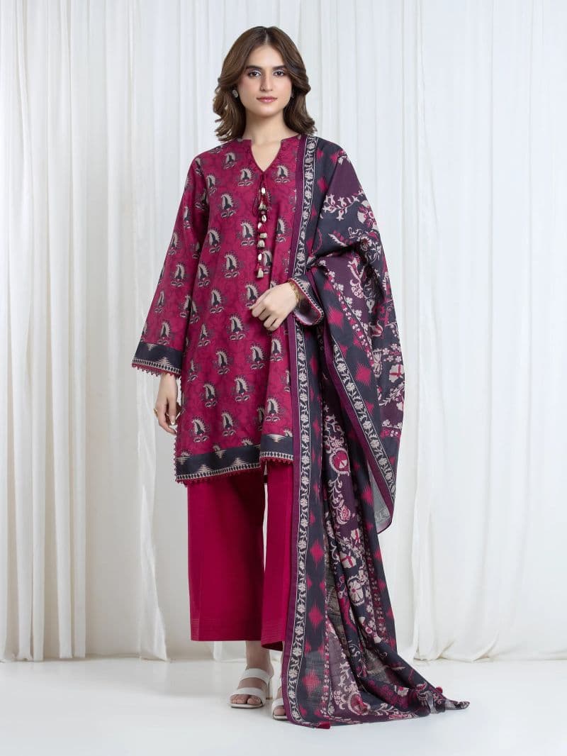 Printed Khaddar Suit