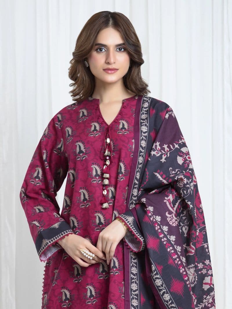 Printed Khaddar Suit