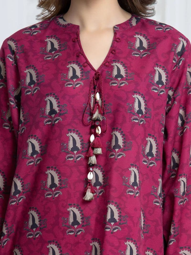 Printed Khaddar Suit