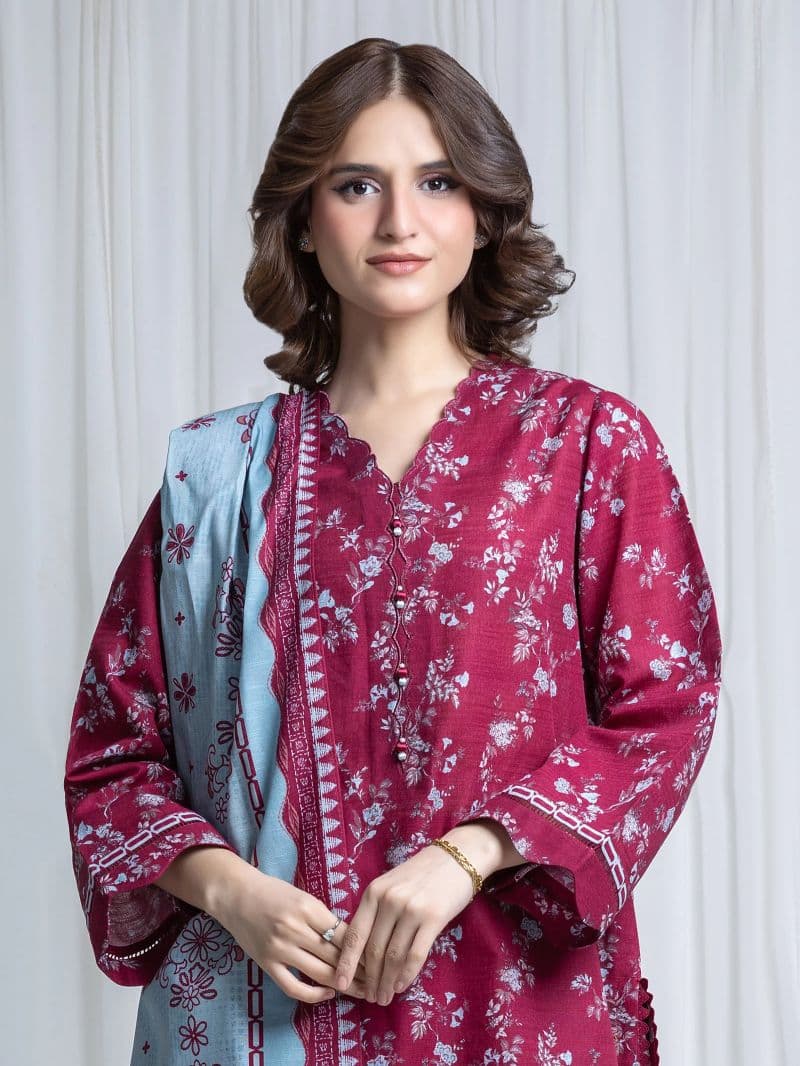 Printed Khaddar Suit