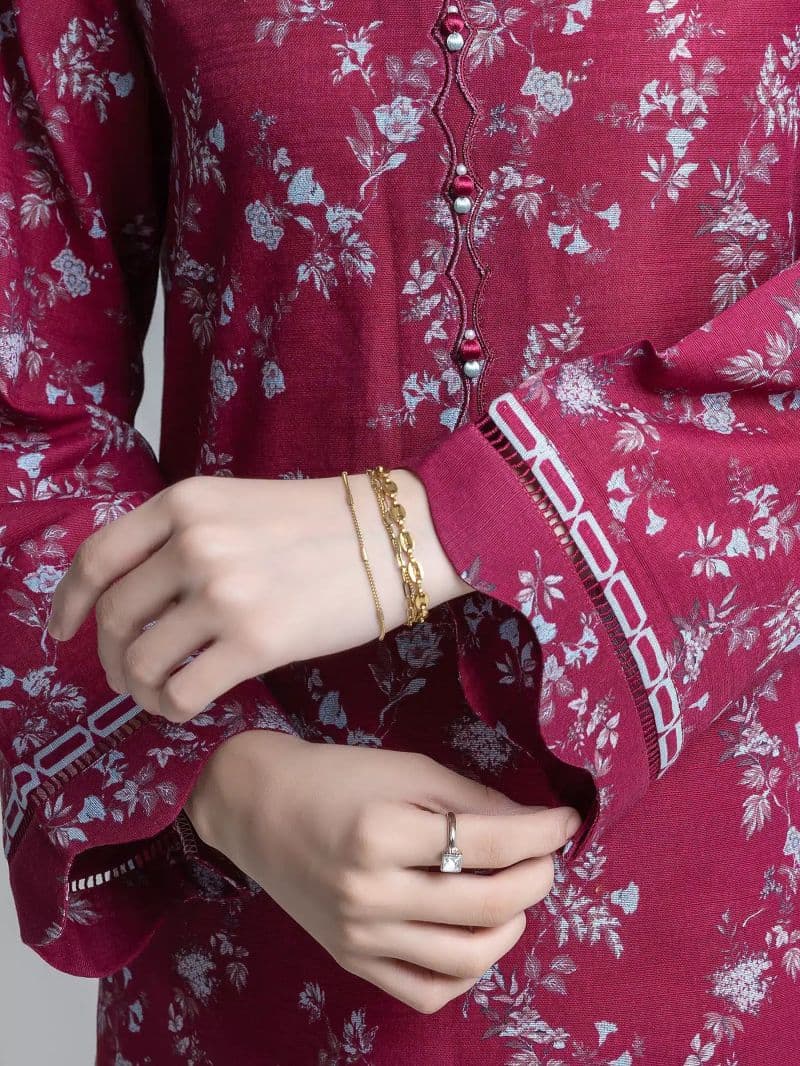Printed Khaddar Suit