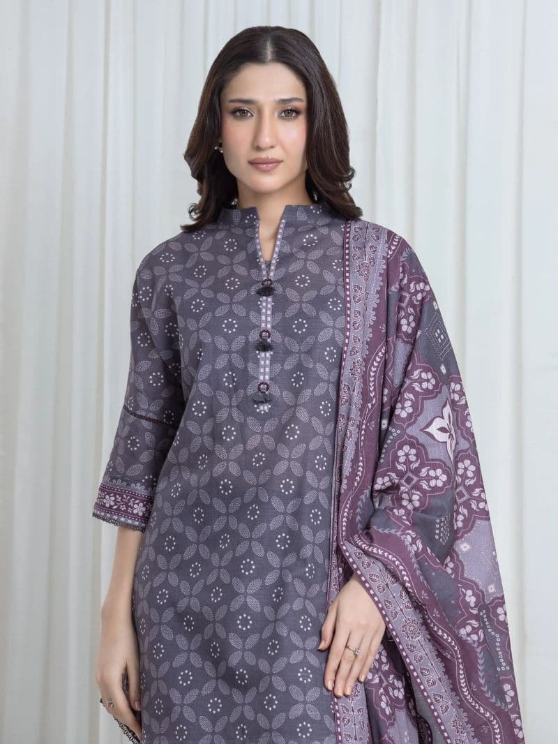 Printed Khaddar Suit