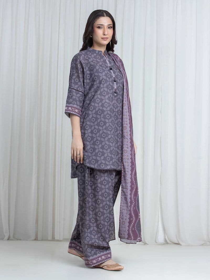 Printed Khaddar Suit