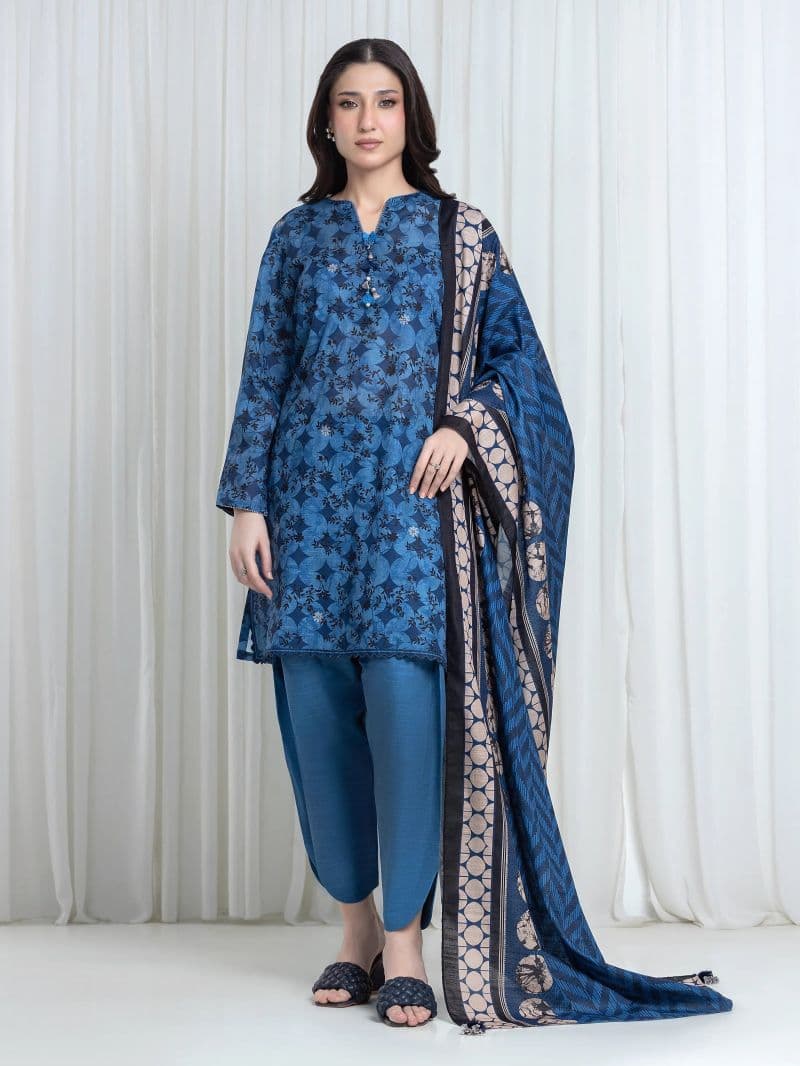 Printed Khaddar Suit