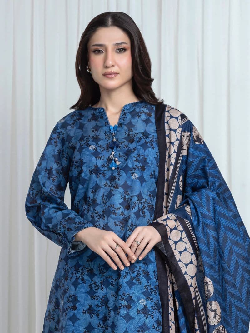 Printed Khaddar Suit
