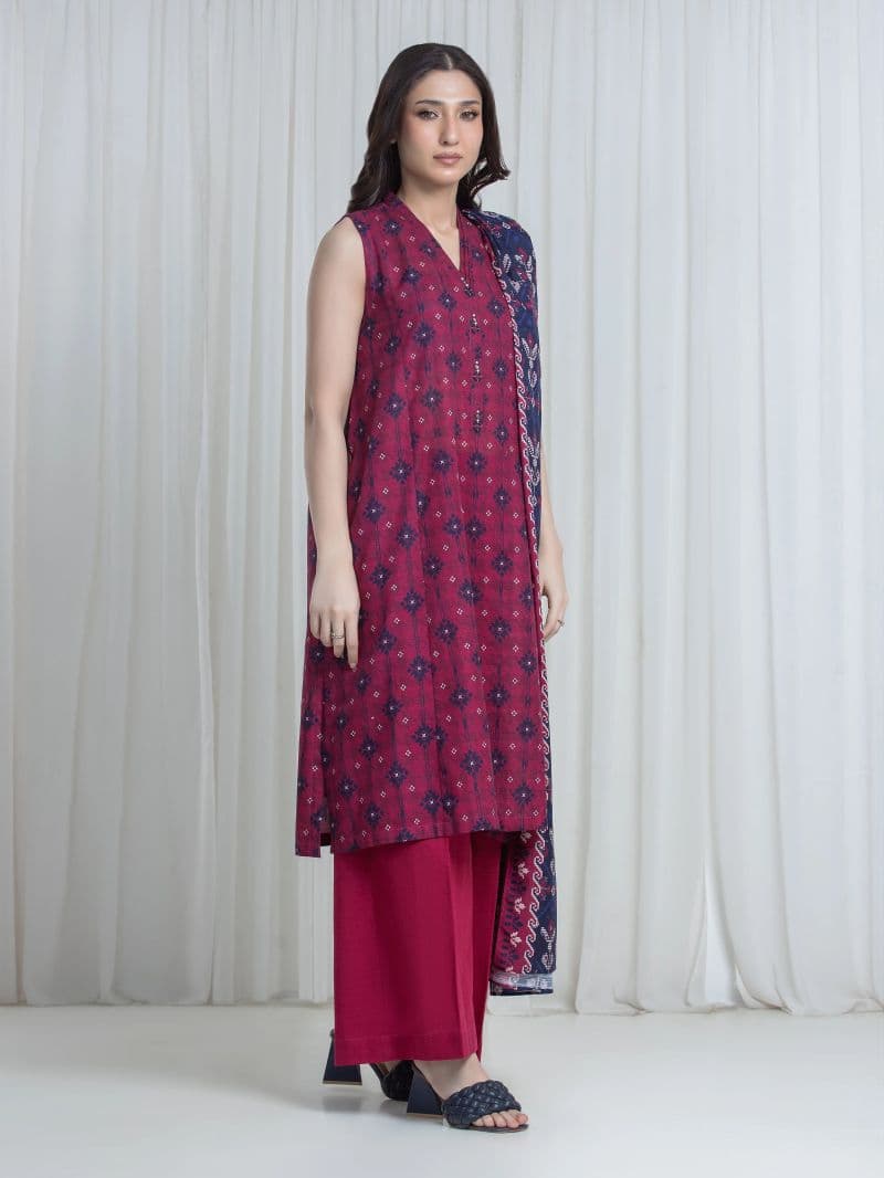 Printed Khaddar Suit