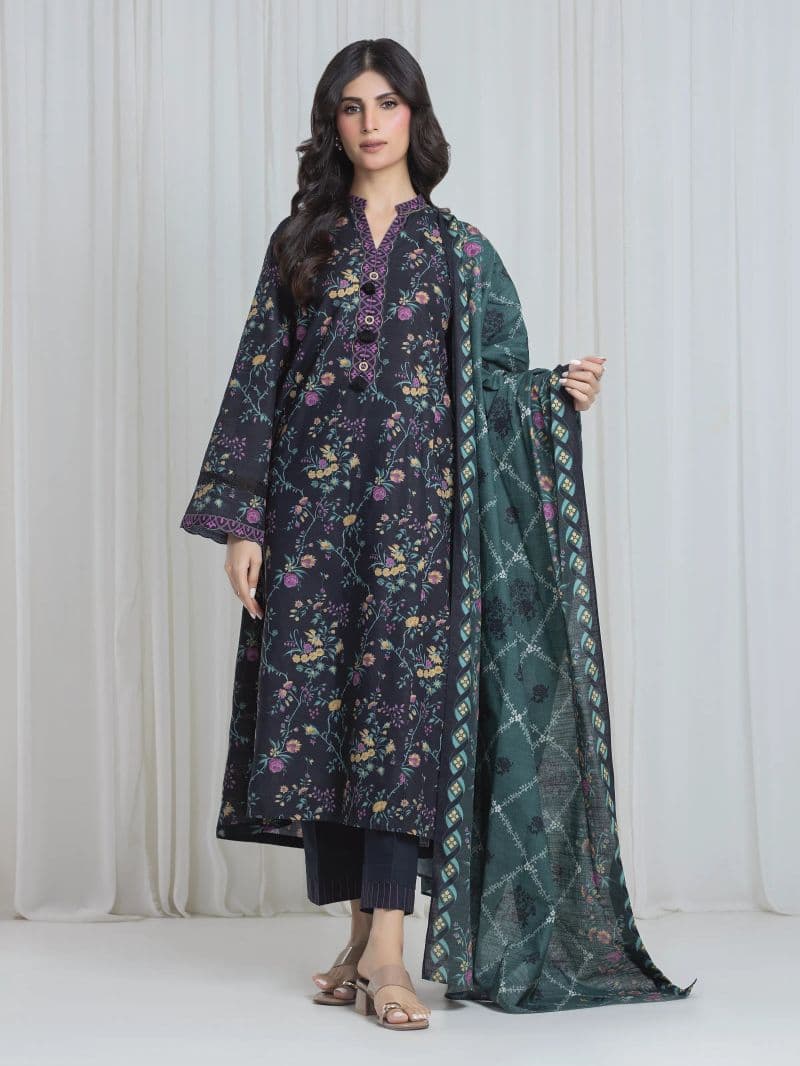 Printed Khaddar Suit