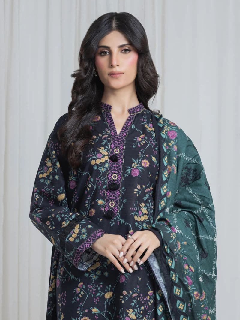 Printed Khaddar Suit