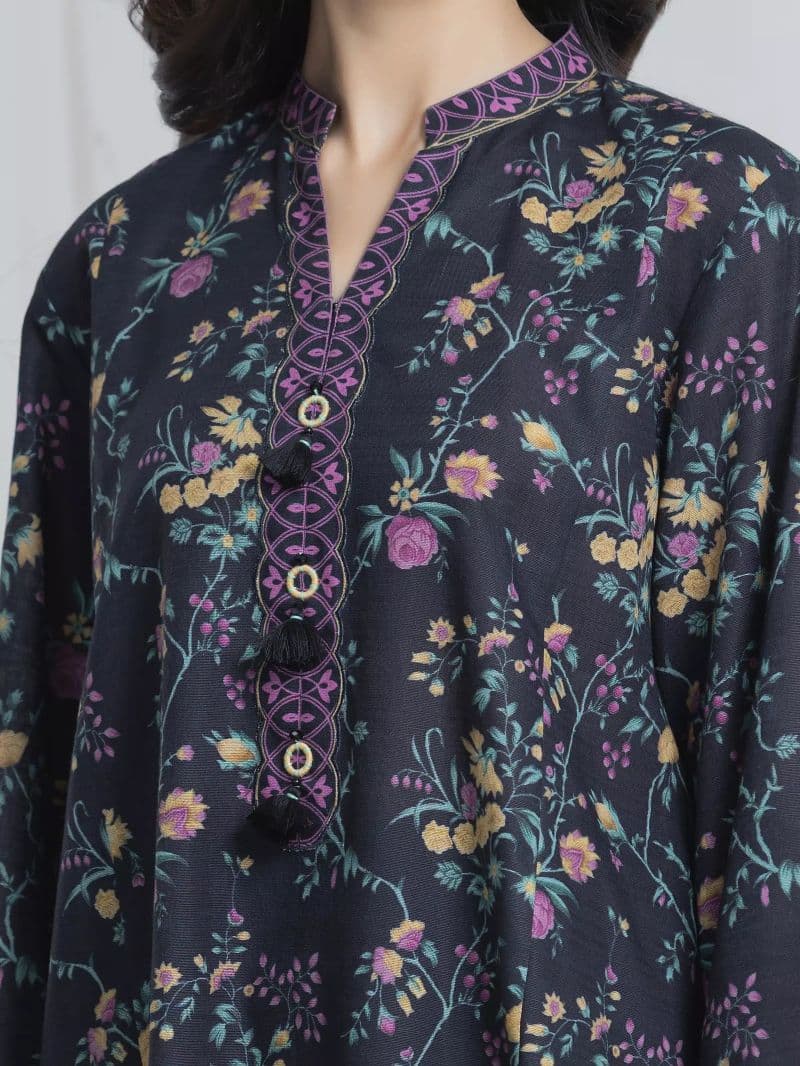 Printed Khaddar Suit