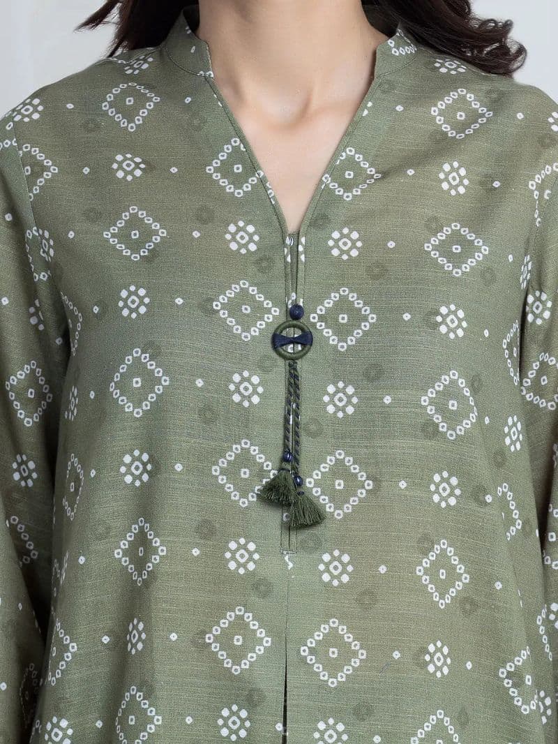 Printed Khaddar Suit
