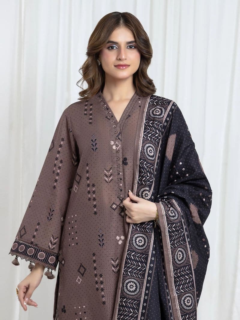 Printed Khaddar Suit