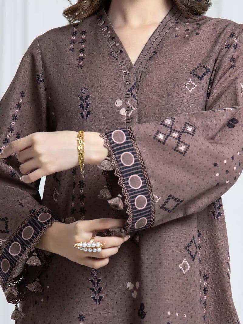 Printed Khaddar Suit