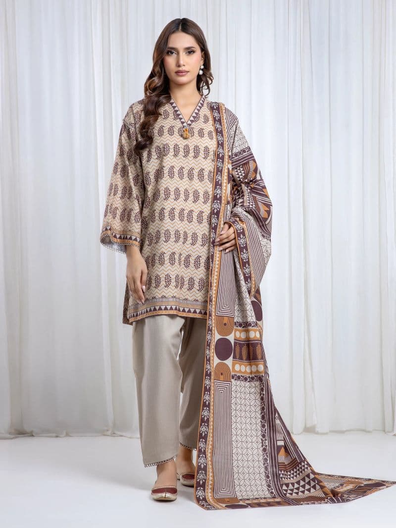 Printed Khaddar Suit