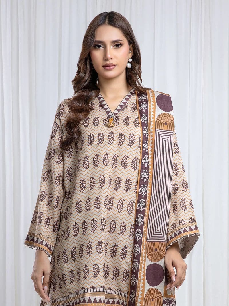 Printed Khaddar Suit