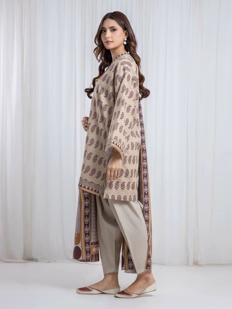 Printed Khaddar Suit