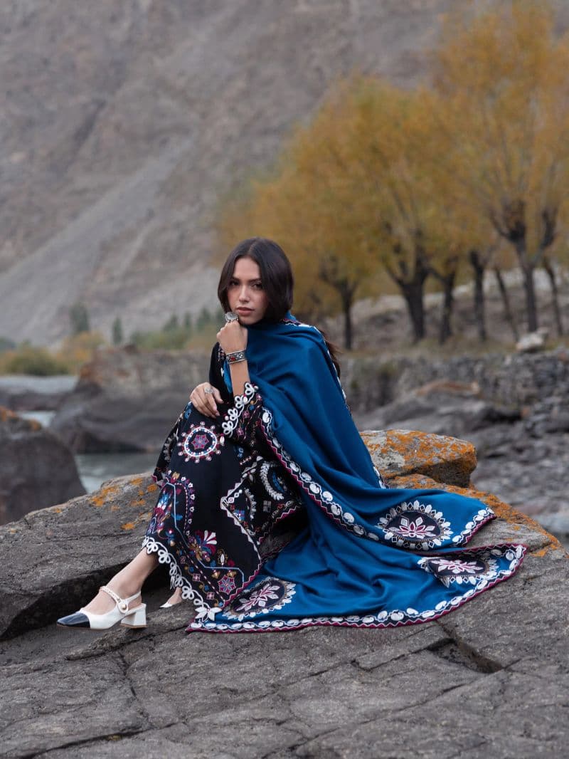 Embroidered Khaddar Suit
