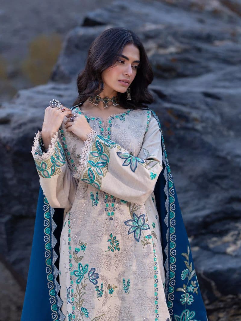 Embroidered Khaddar Suit