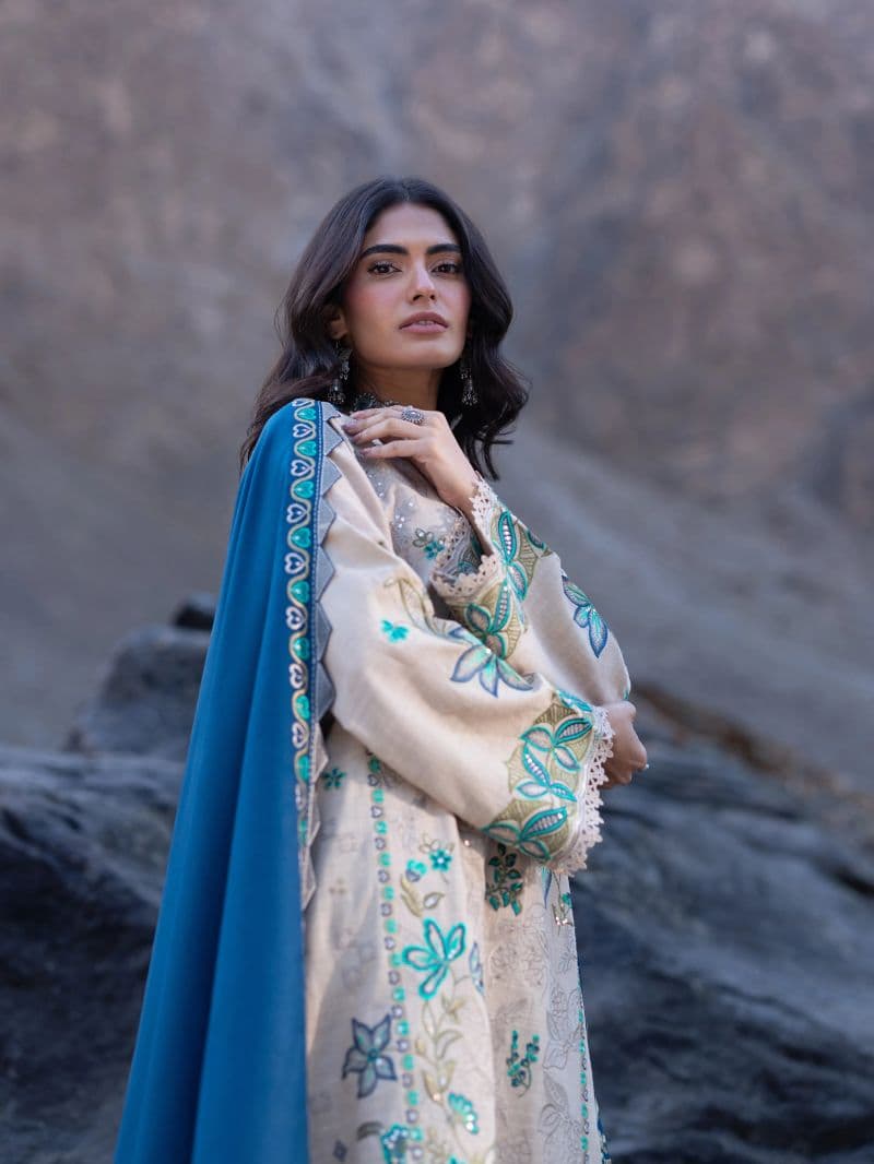 Embroidered Khaddar Suit