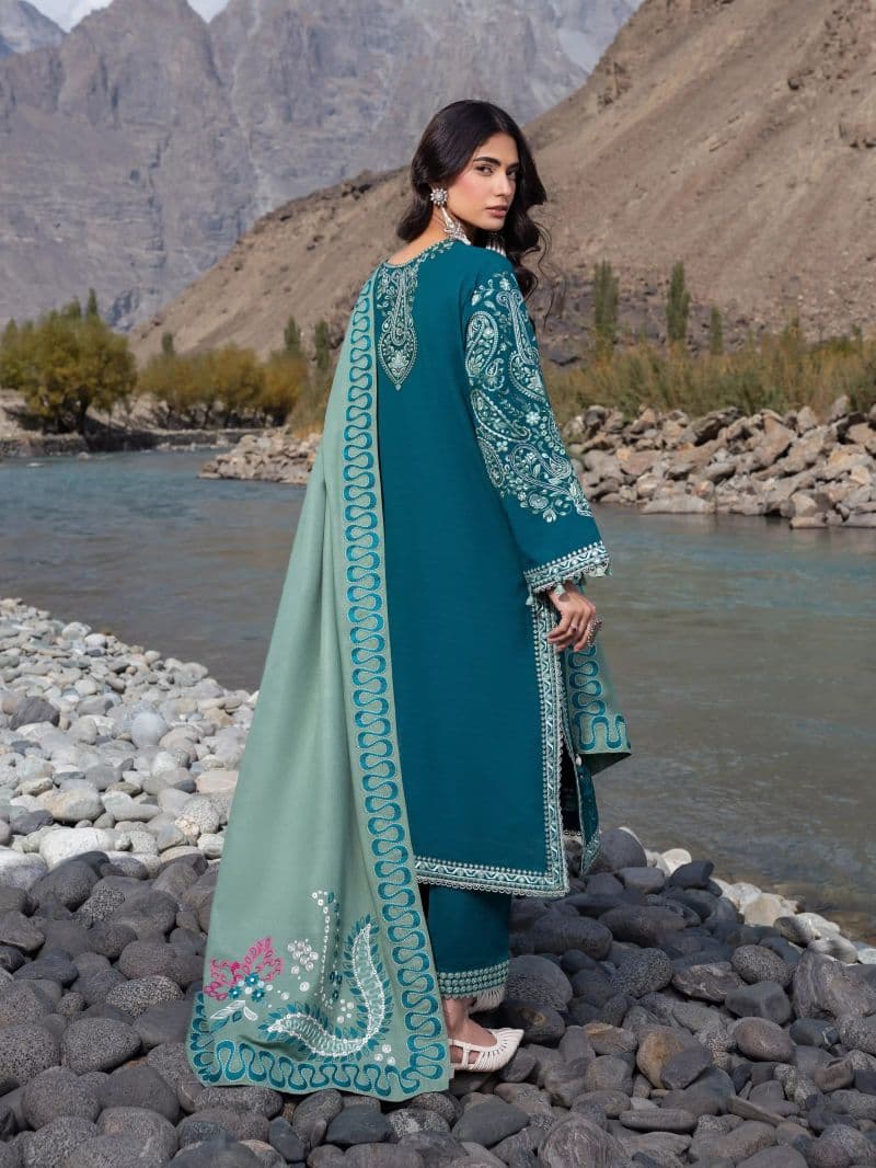 Embroidered Khaddar Suit