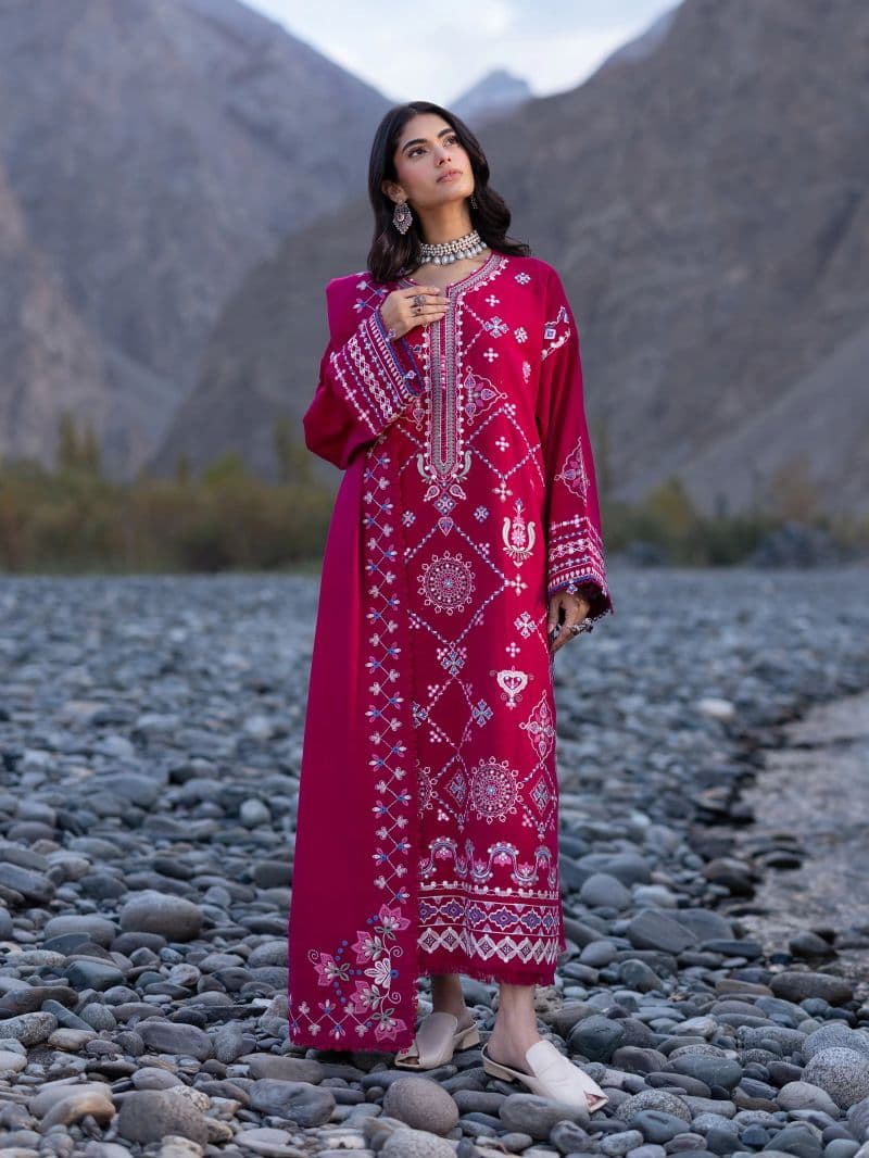 Embroidered Khaddar Suit