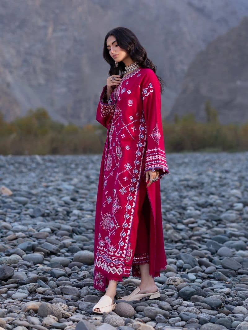 Embroidered Khaddar Suit
