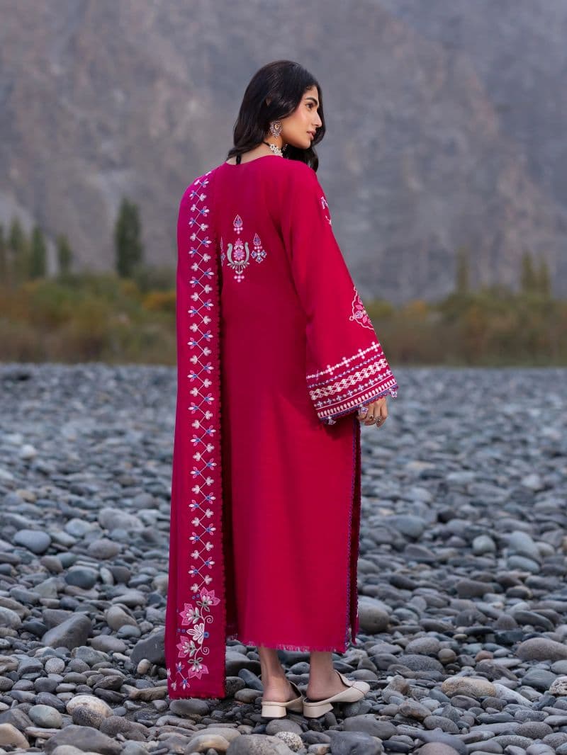 Embroidered Khaddar Suit