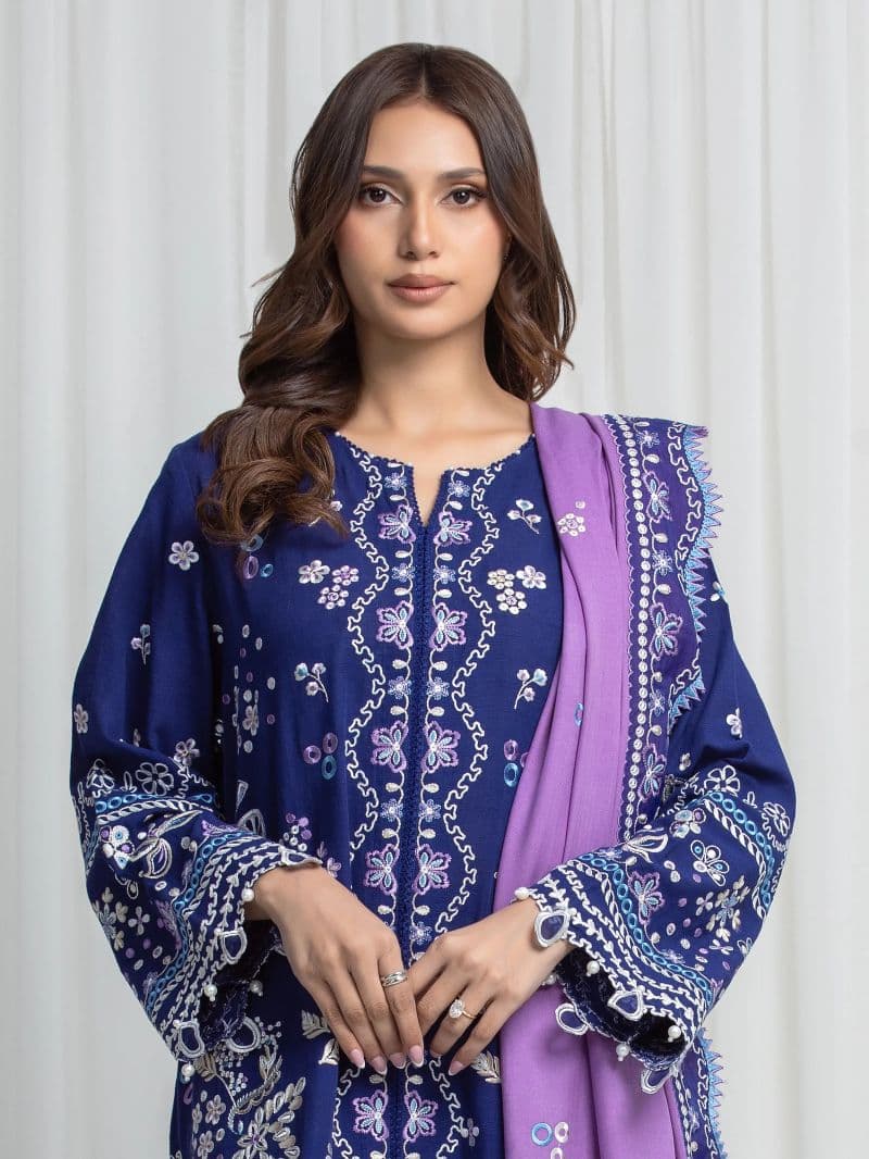 Embroidered Khaddar Suit thumbnail