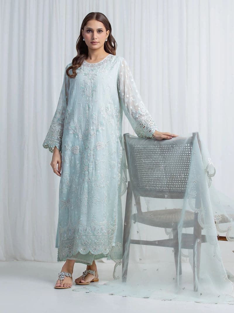 Embroidered Chiffon Suit thumbnail