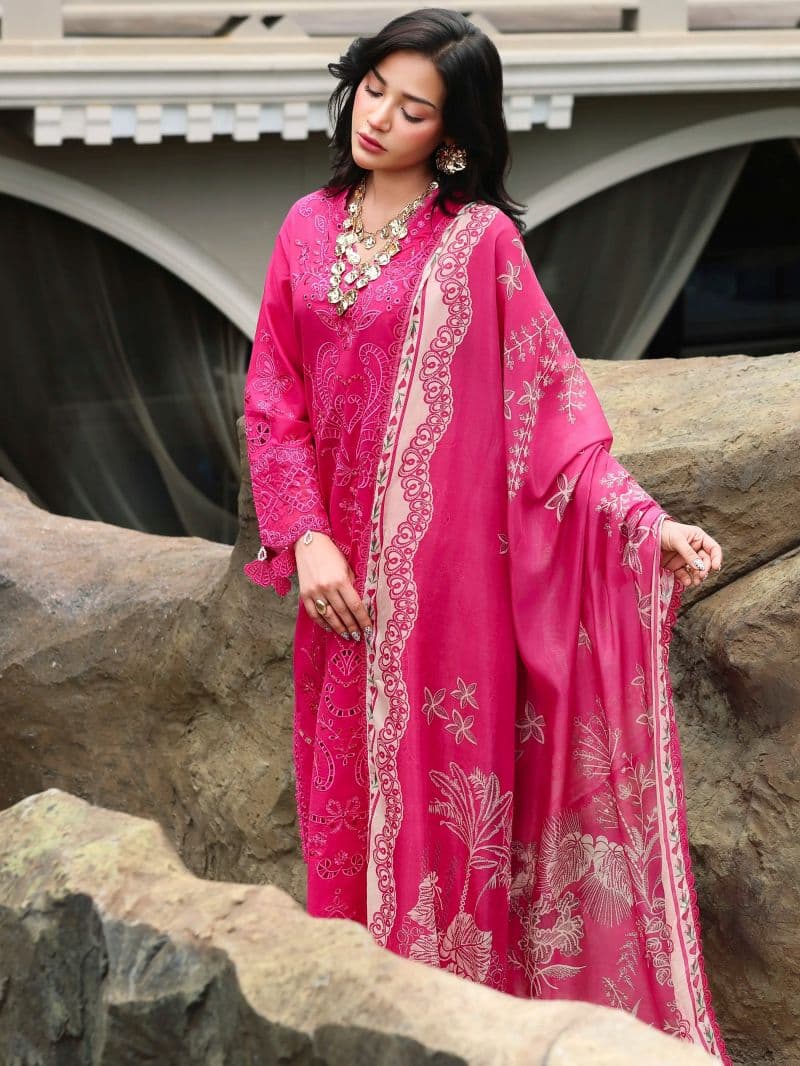 Embroidered Cambric Suit