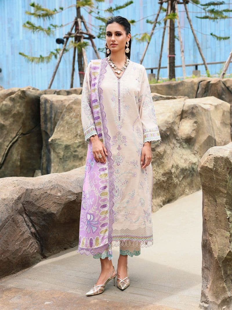 Embroidered Cambric Suit