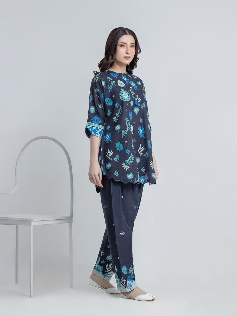 Printed Khaddar Co-Ord Set thumbnail