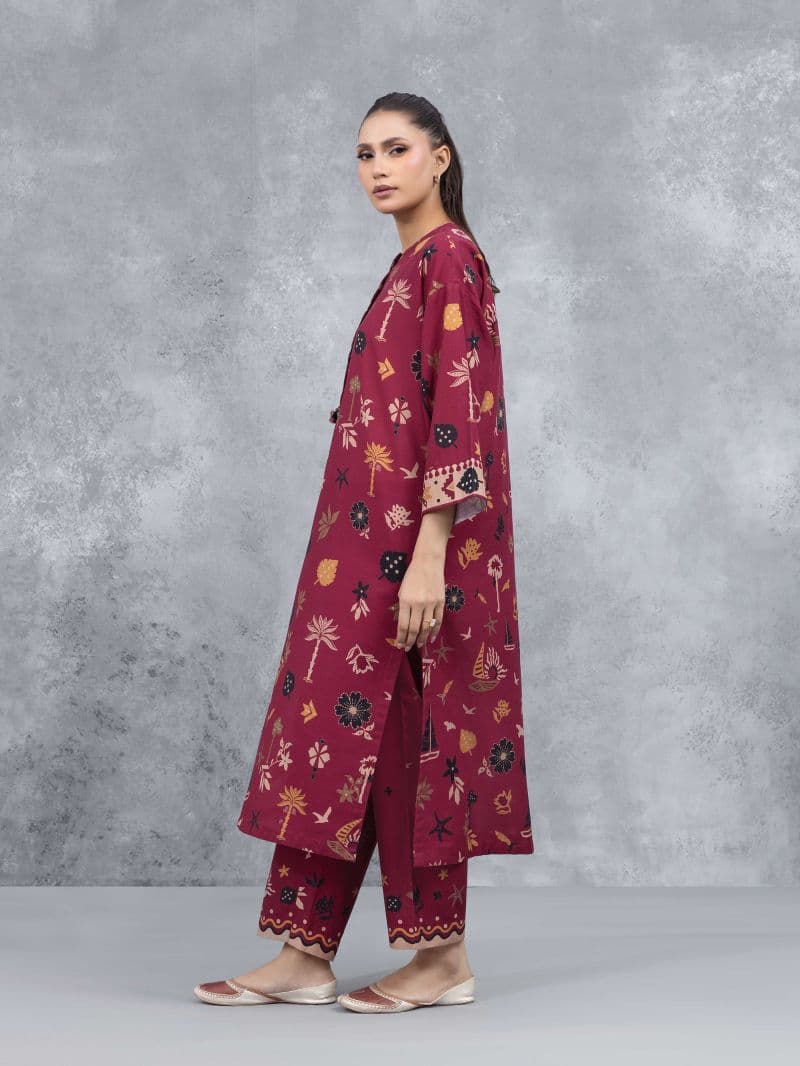 Printed Khaddar Co-Ord Set