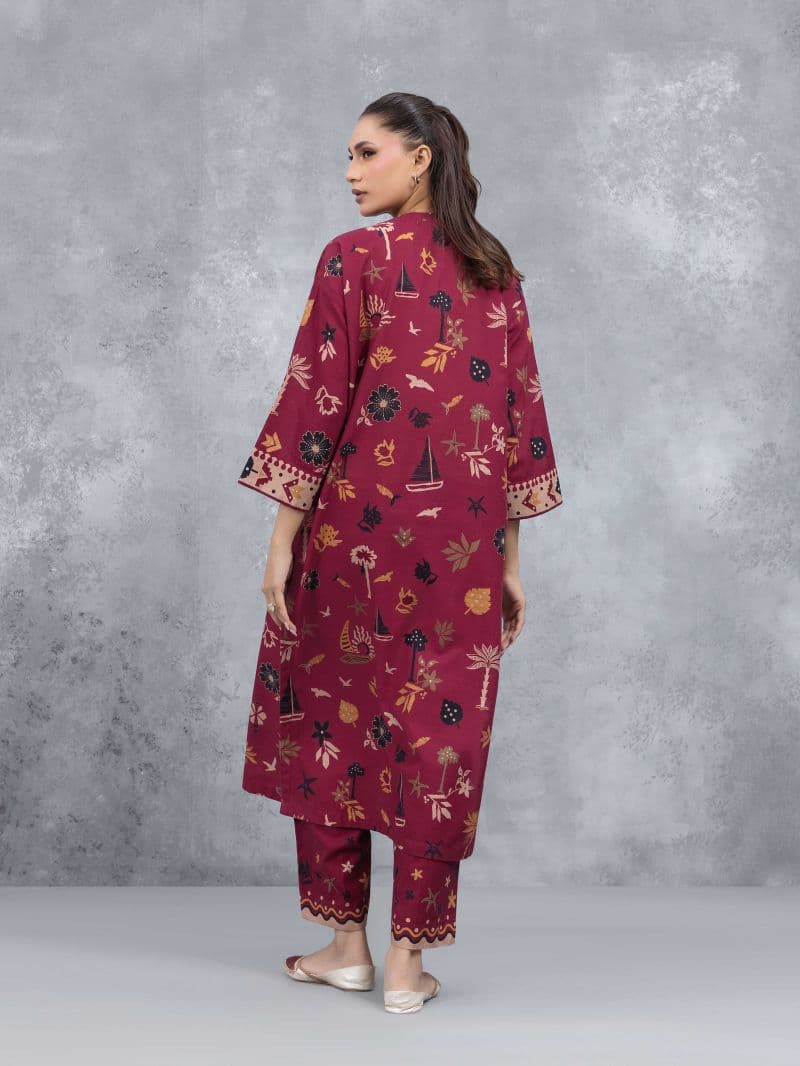Printed Khaddar Co-Ord Set