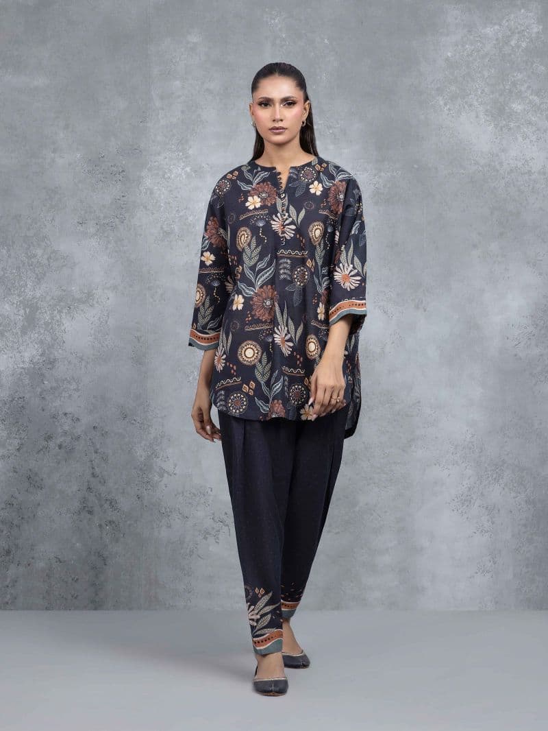 Printed Khaddar Co-Ord Set thumbnail