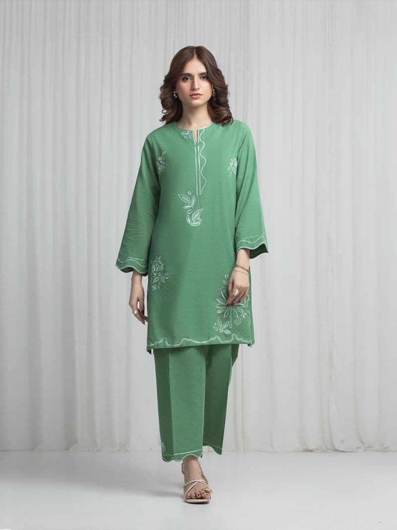 Embroidered Khaddar Co-Ord Set